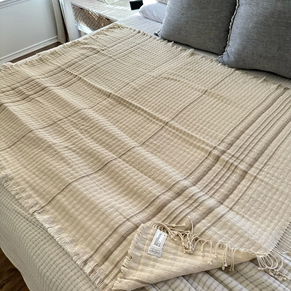 Studio McGee Striped Gauze Throw Blanket